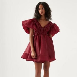 Aje Gretta Organza Mini Dress